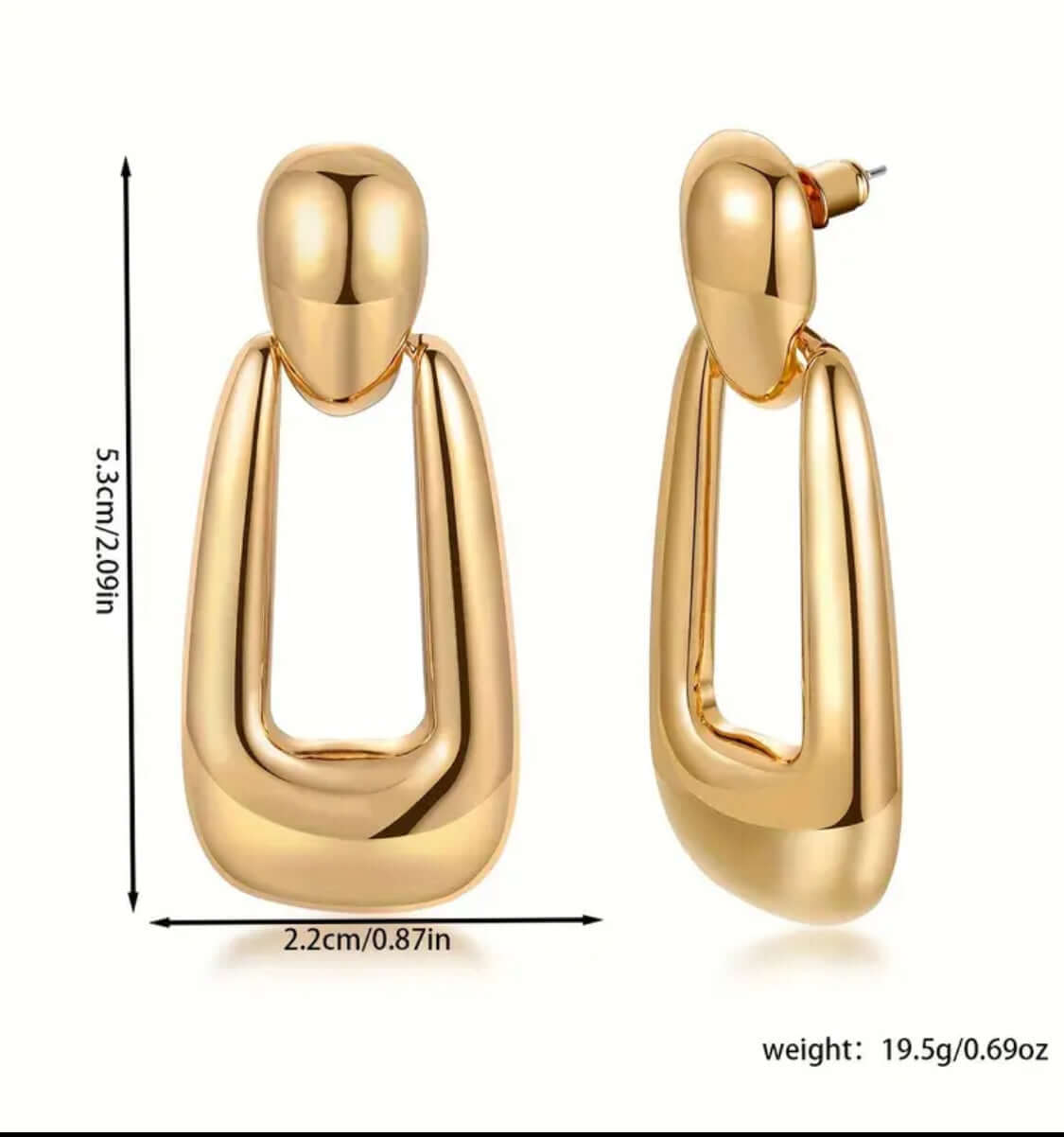 Nova Drop Sculpt Earrings