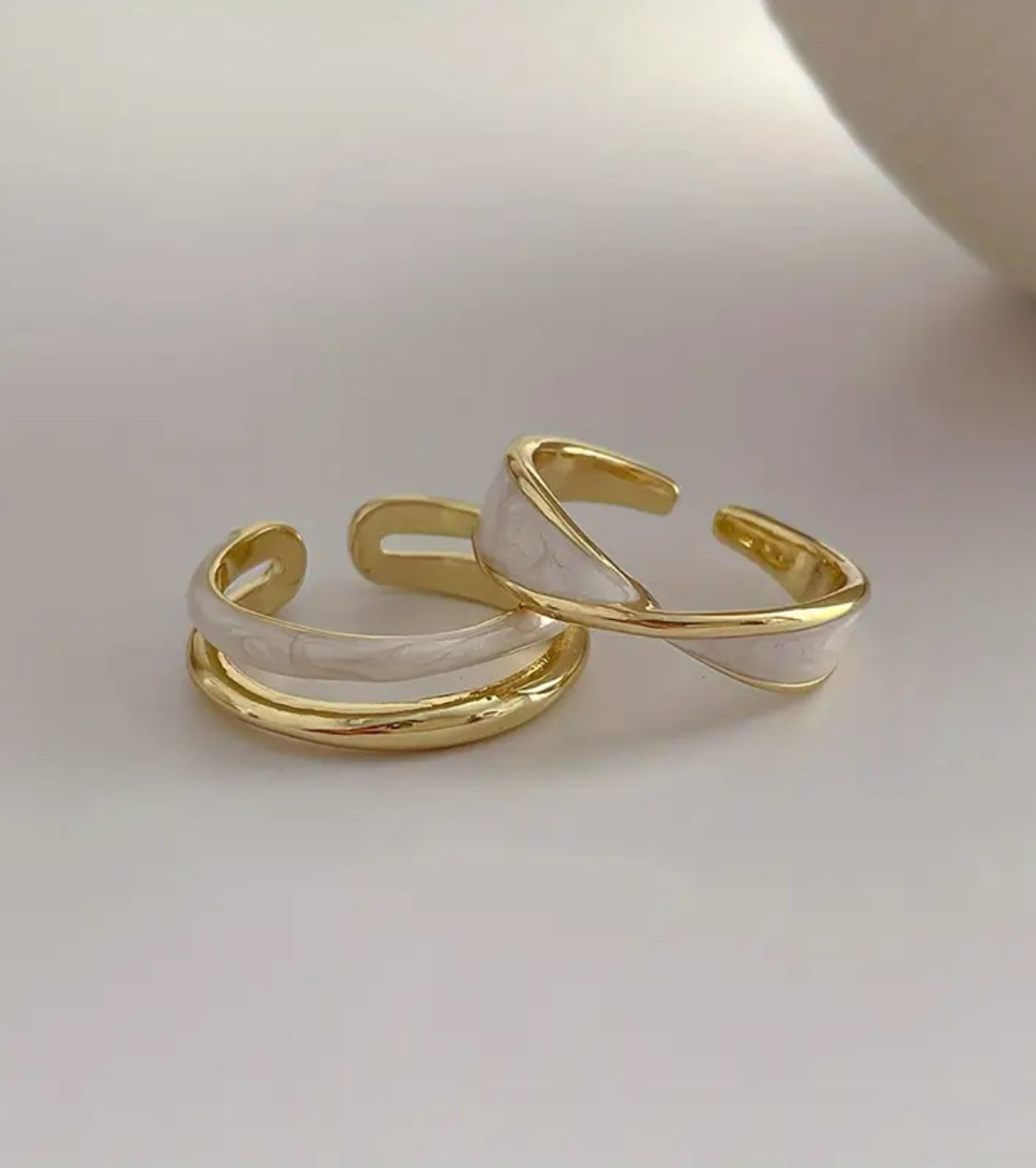 Aurora Enamel Rings