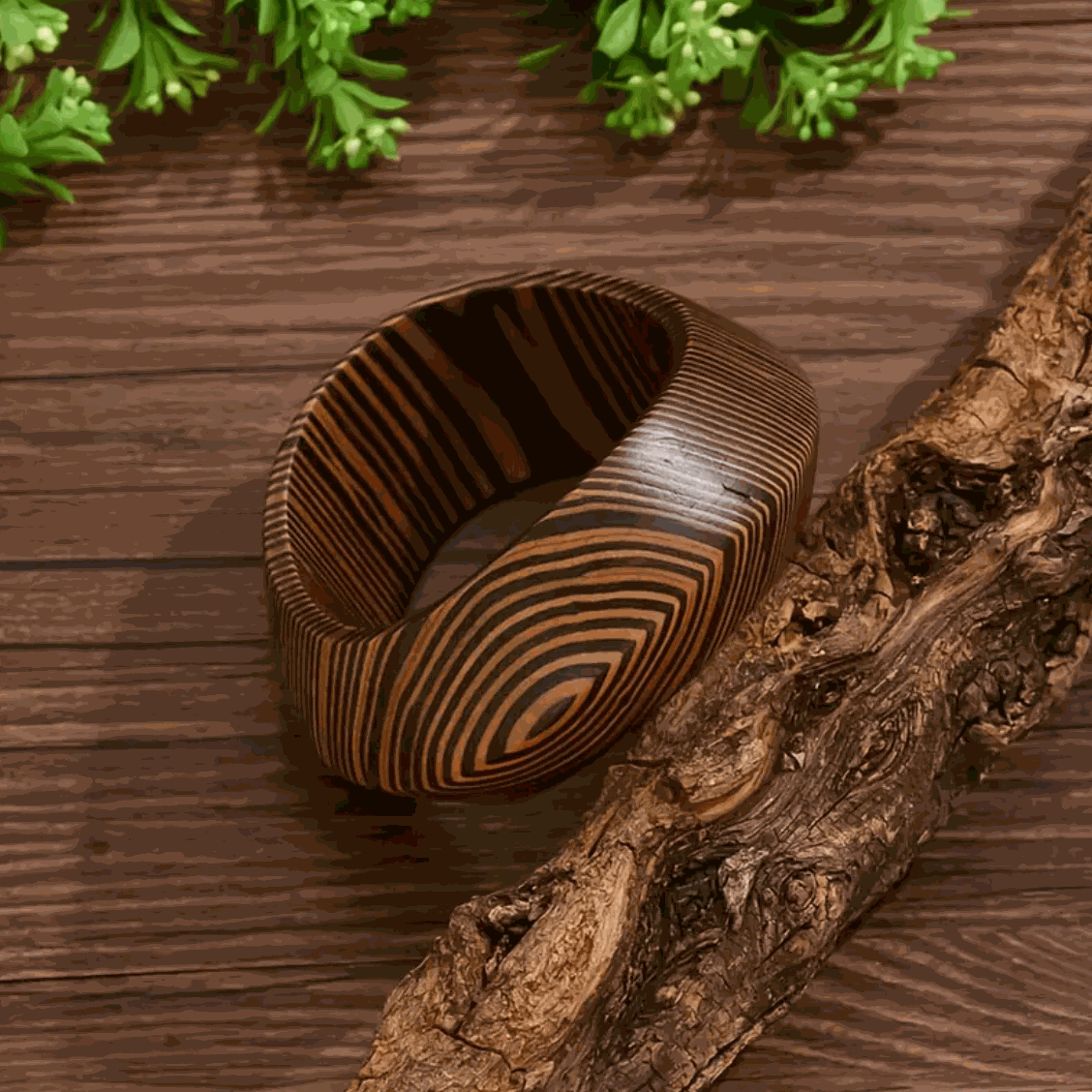 Zebrawood Twist Bangle
