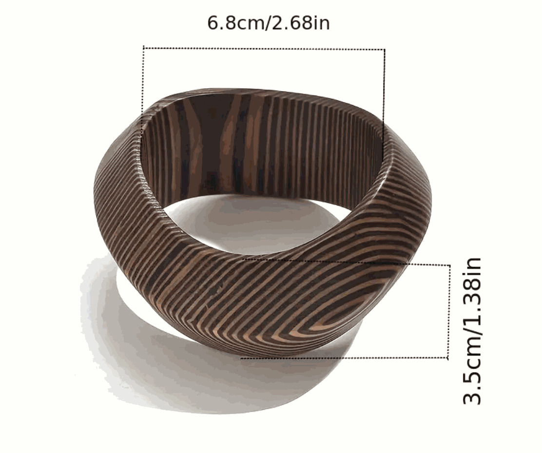 Zebrawood Twist Bangle