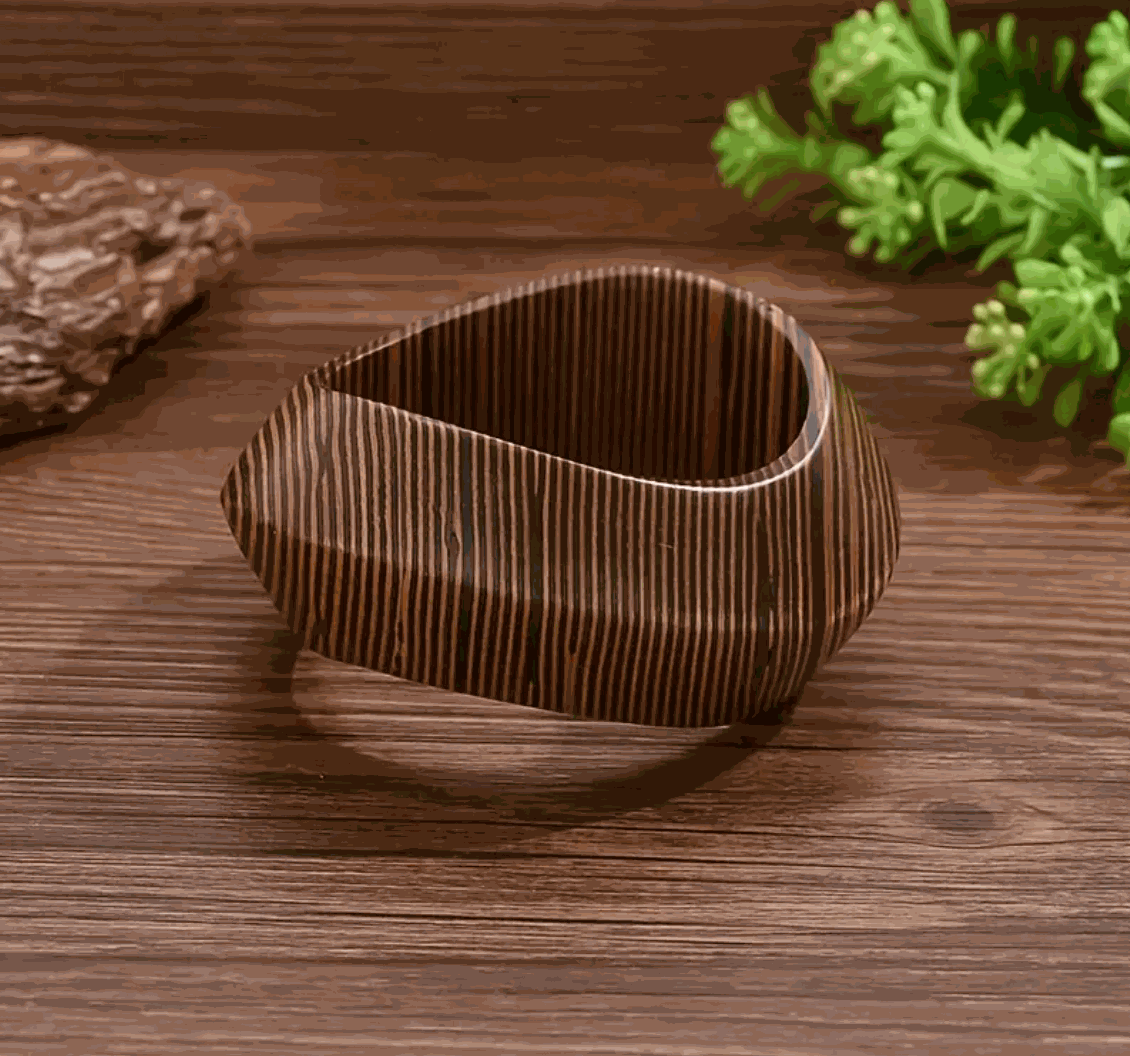 Zebrawood Twist Bangle