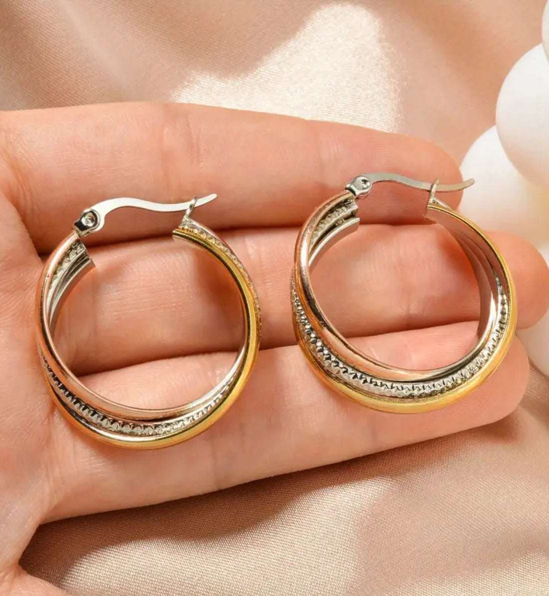 Celestial Trio Hoops