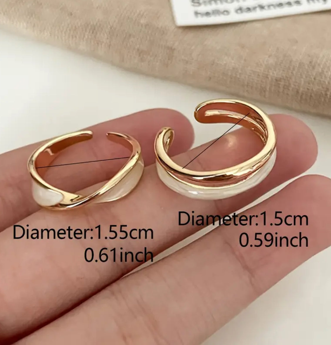 Aurora Enamel Rings