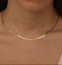 Luna Sleek Herringbone Necklace