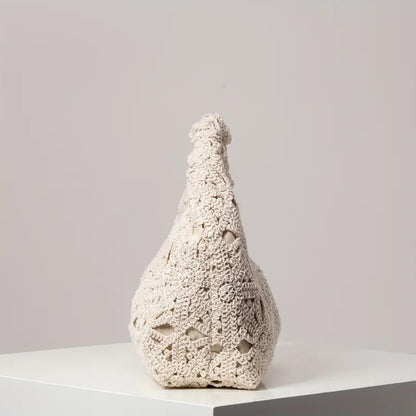 Luna Crochet Bloom Bag – Ivory Edition
