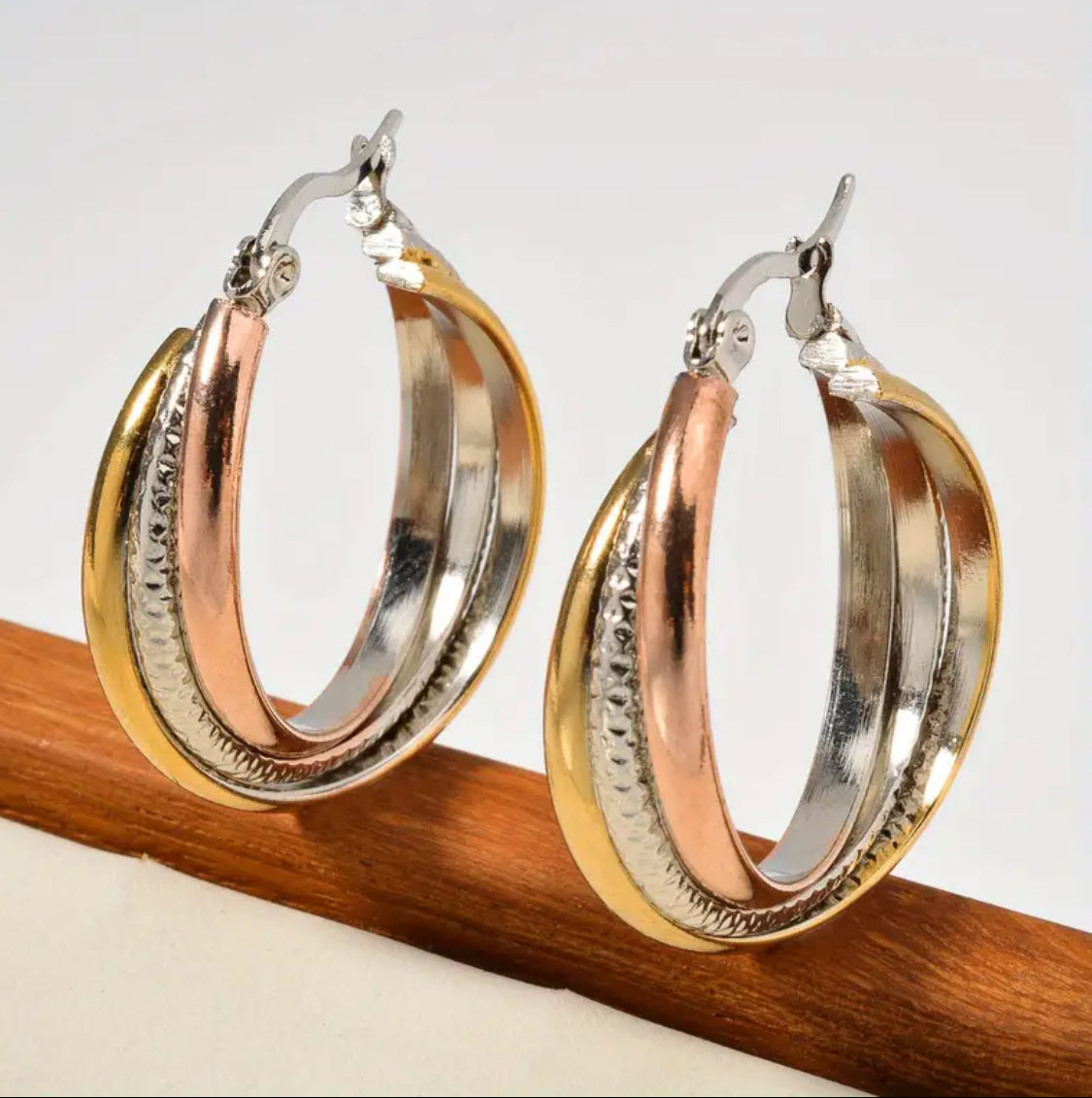 Celestial Trio Hoops