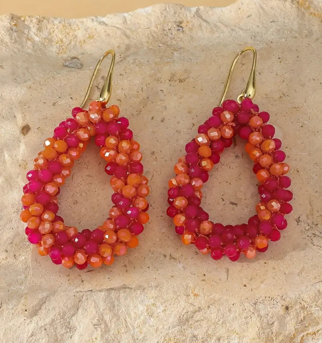 Soluna Beaded Loop Earrings