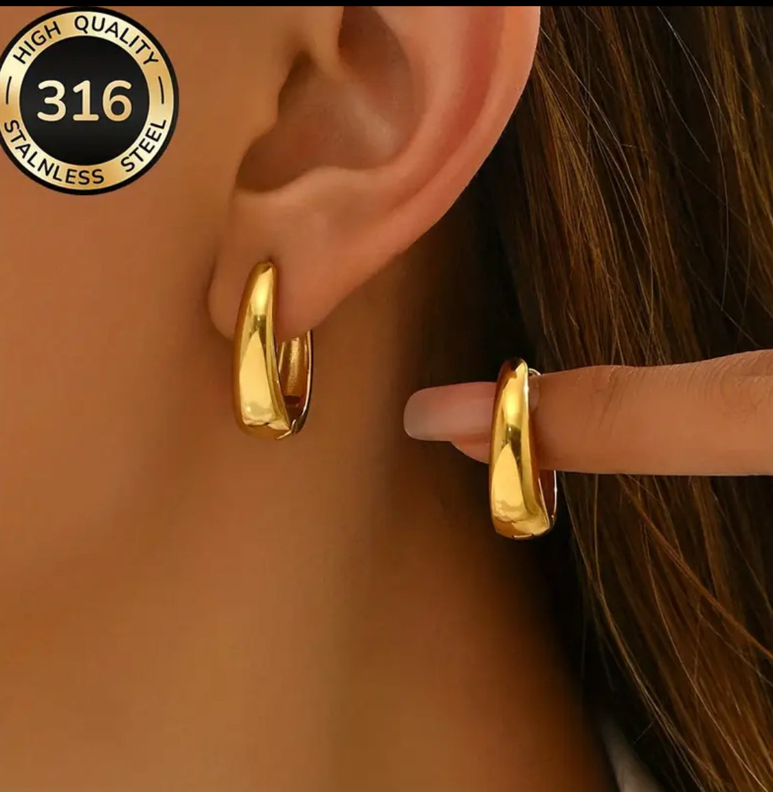 Luna Classic Gold Hoops