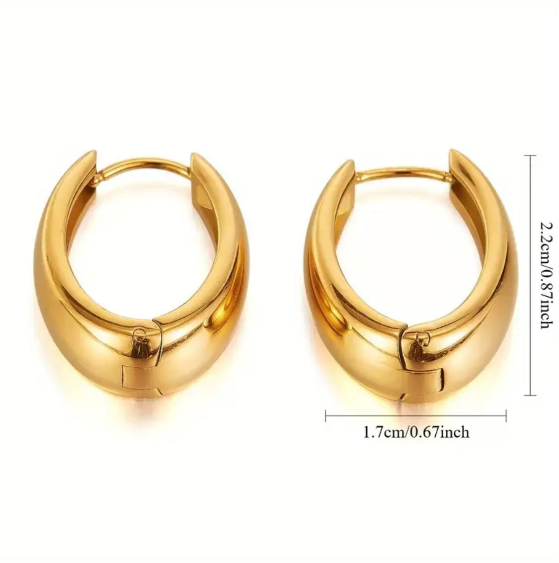 Luna Classic Gold Hoops